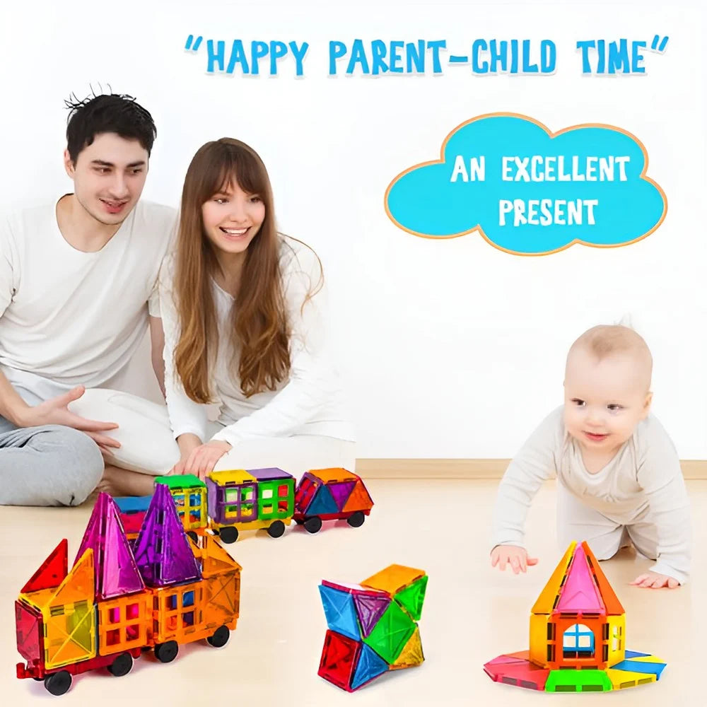 100-Piece Magnetic Tiles Set