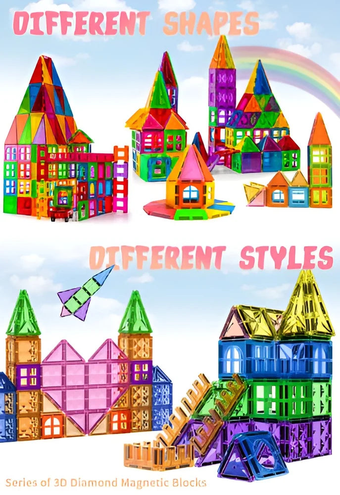100-Piece Magnetic Tiles Set