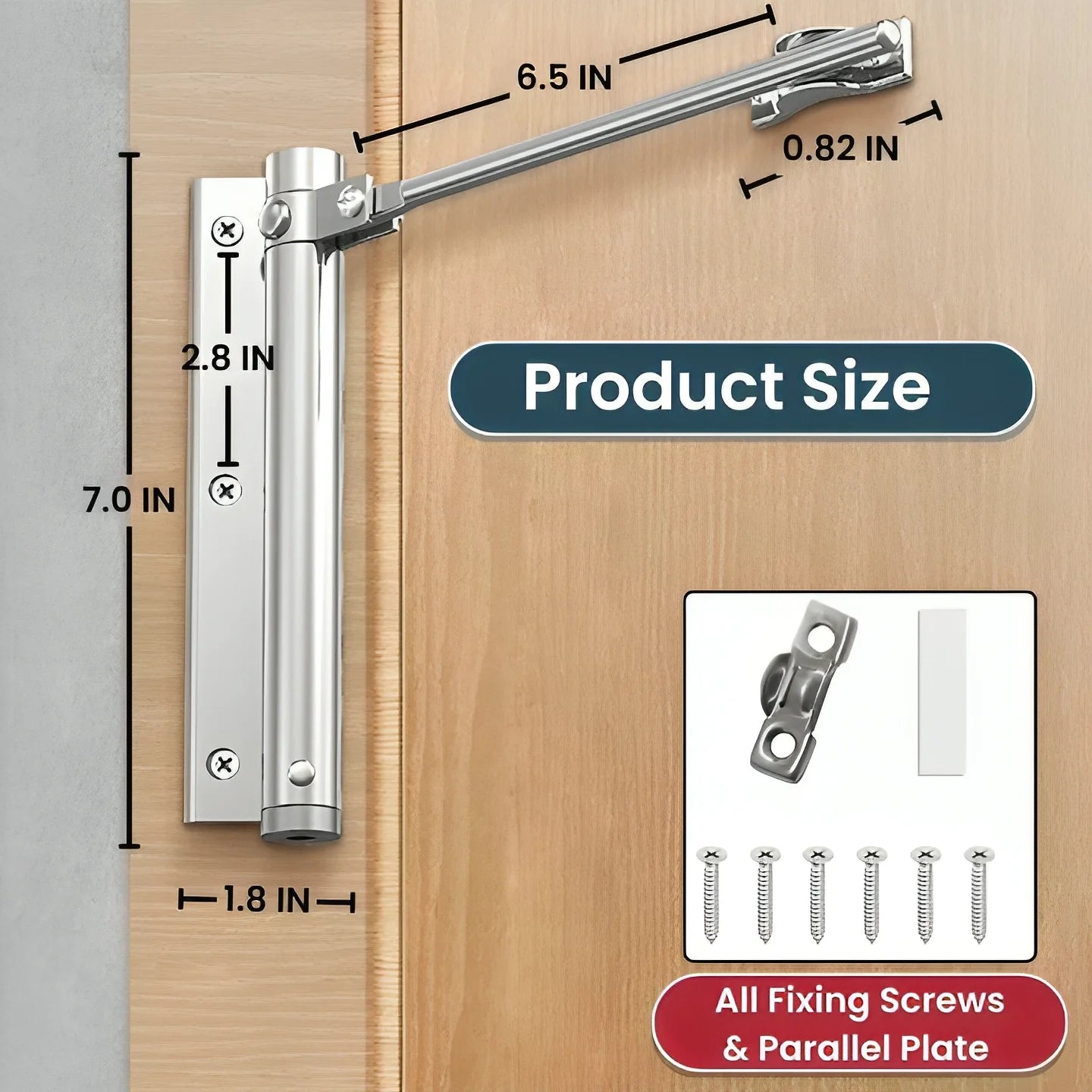Heavy-Duty Automatic Door Closer