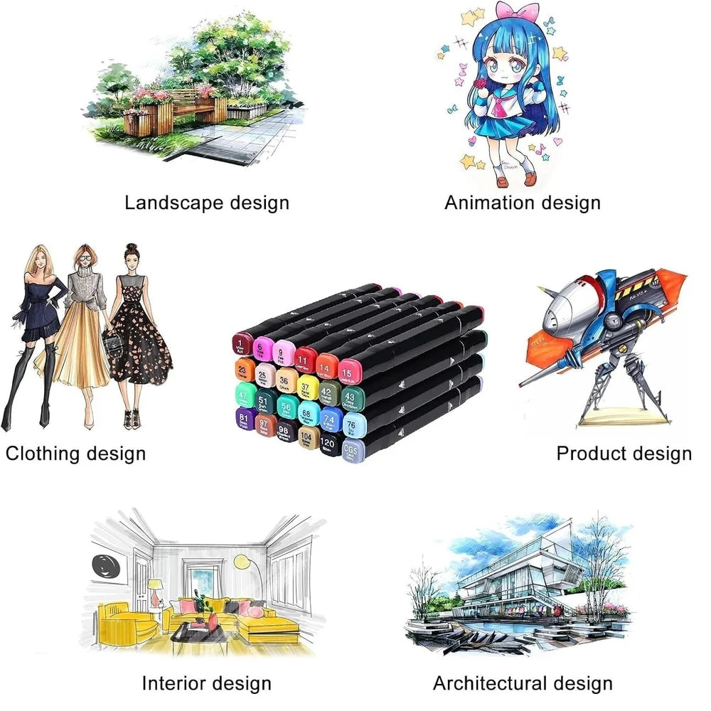 24 Pcs Marker Set