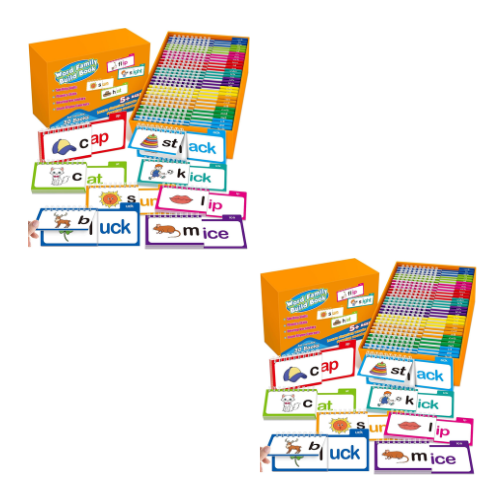 Phonics Word-Family Flip Books Early Learning for Kids
