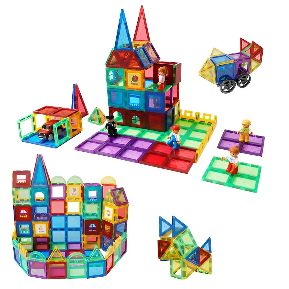 100-Piece Magnetic Tiles Set