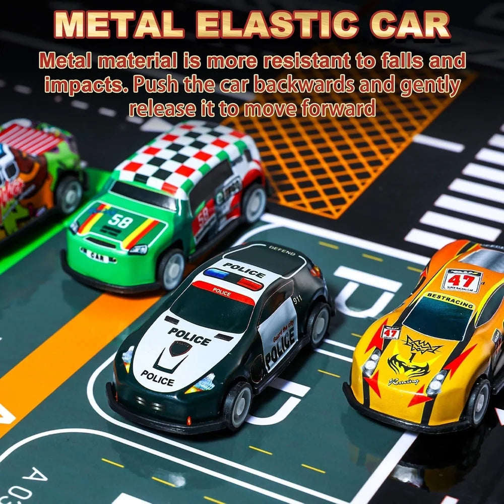 48 Piece Pull Back Car Set