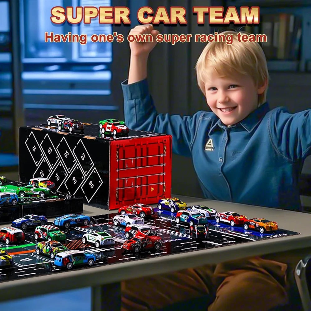 48 Piece Pull Back Car Set