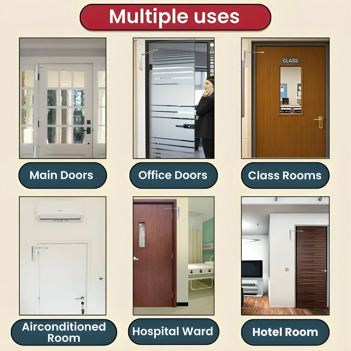 Heavy-Duty Automatic Door Closer