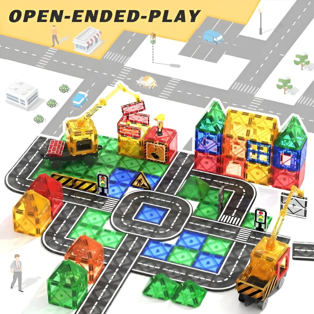 100-Piece Magnetic Tiles Set