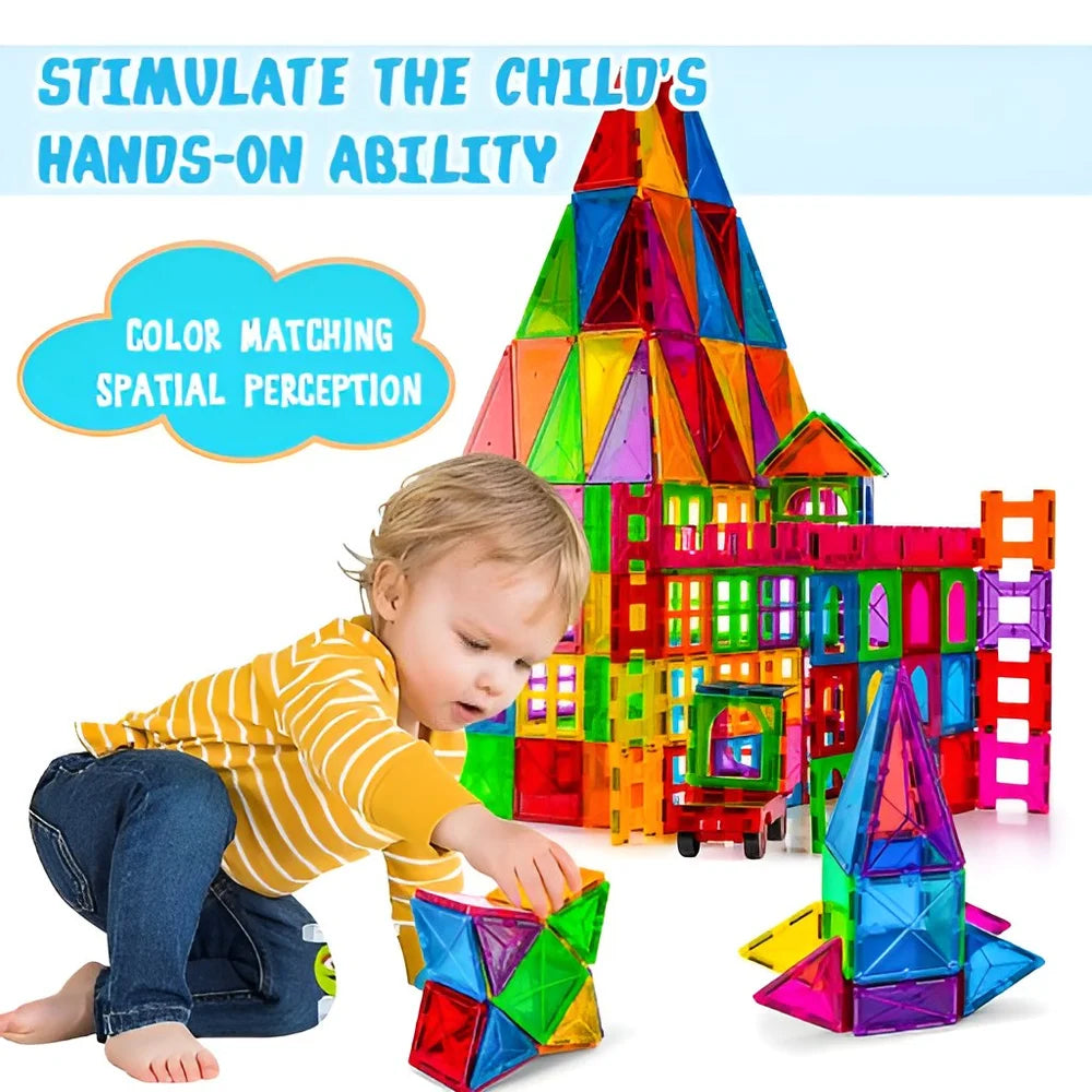 100-Piece Magnetic Tiles Set