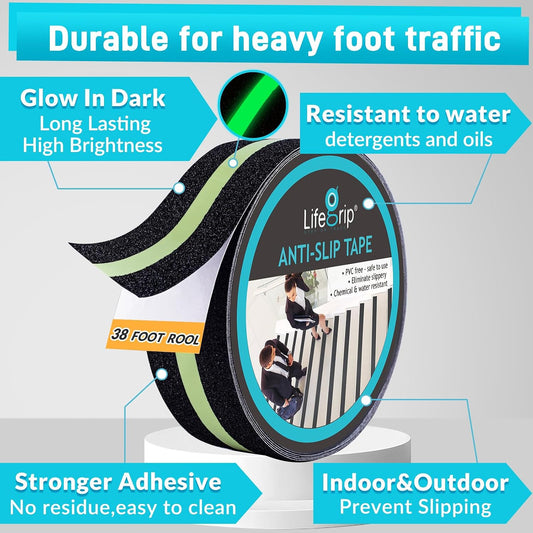 Anti Slip Tape for Stairs Outdoor/Indoor Waterproof 2 Inch X 5 Meter