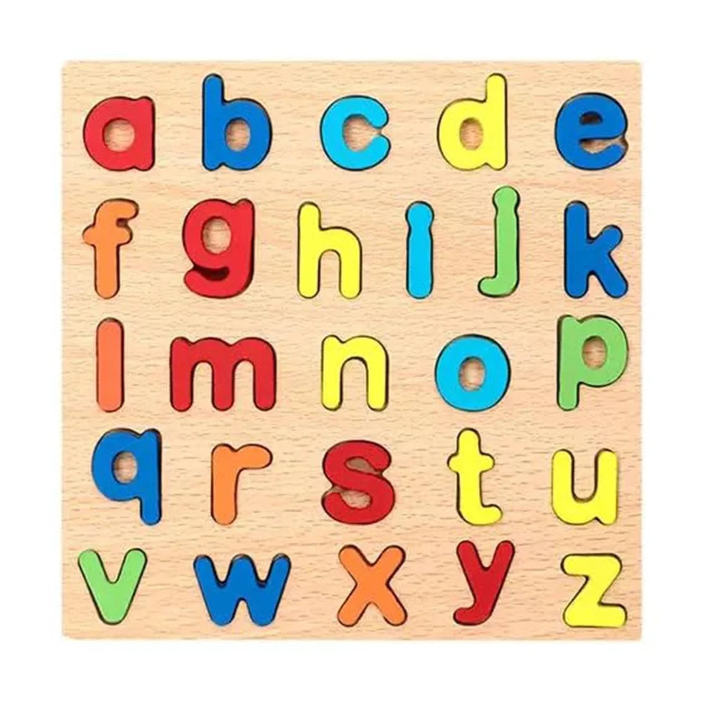 Wooden Alphabet Puzzle Board for Kids