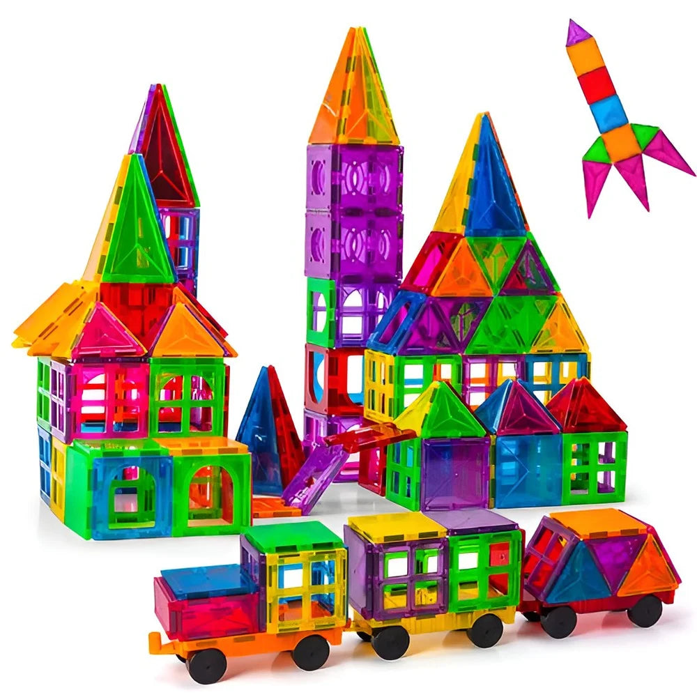 100-Piece Magnetic Tiles Set