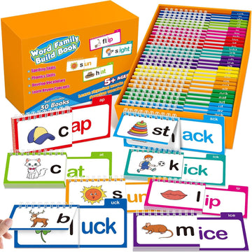Phonics Word-Family Flip Books Early Learning for Kids