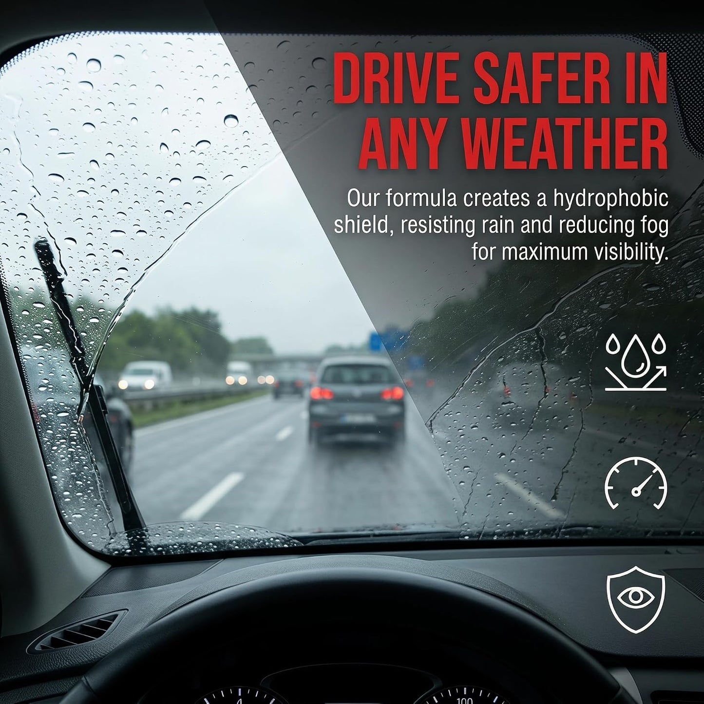 Oil Film Cleaning Brush for Car Windows - Improves Visibility