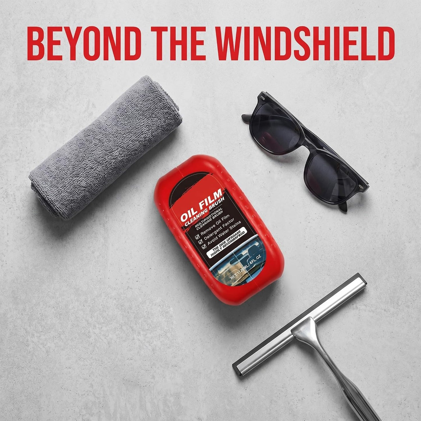 Oil Film Cleaning Brush for Car Windows - Improves Visibility
