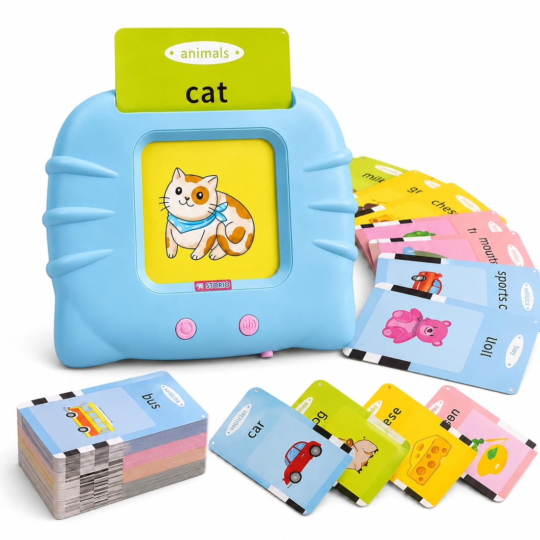 Talking Flash Cards for Kids with card reader