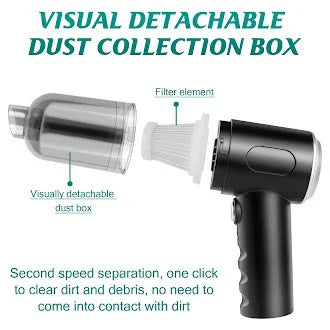 3-in-1 Air Duster & Vacuum Cleaner – Wireless & Powerful