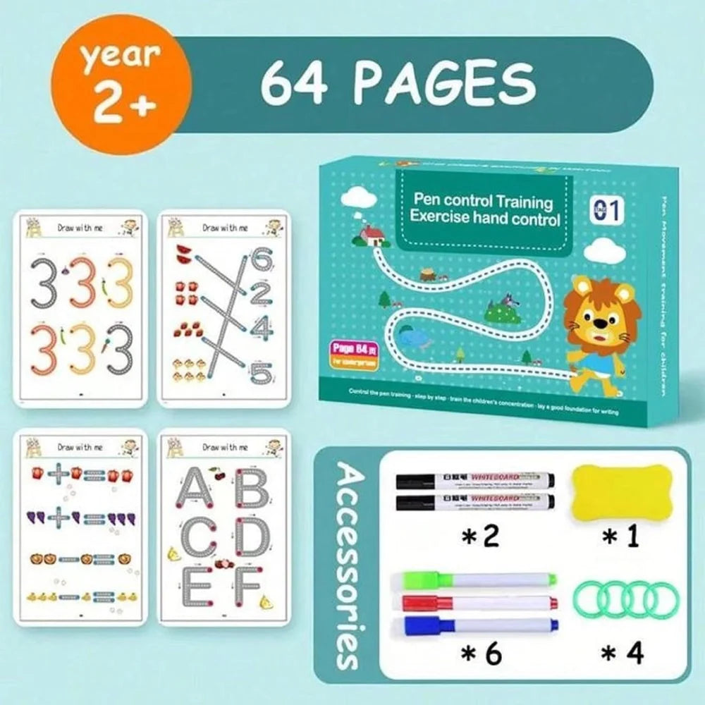 Hand Writing Pen Control Training Book