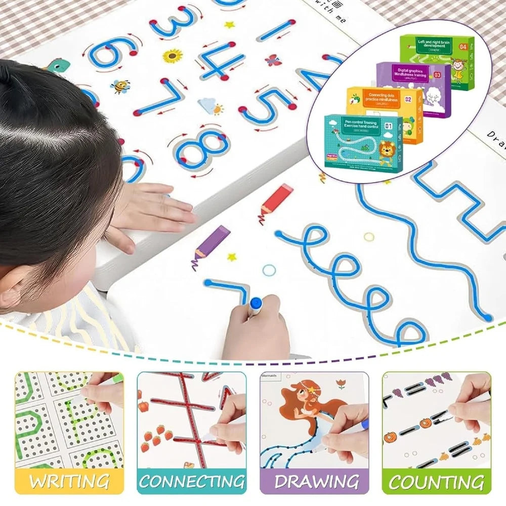 Hand Writing Pen Control Training Book