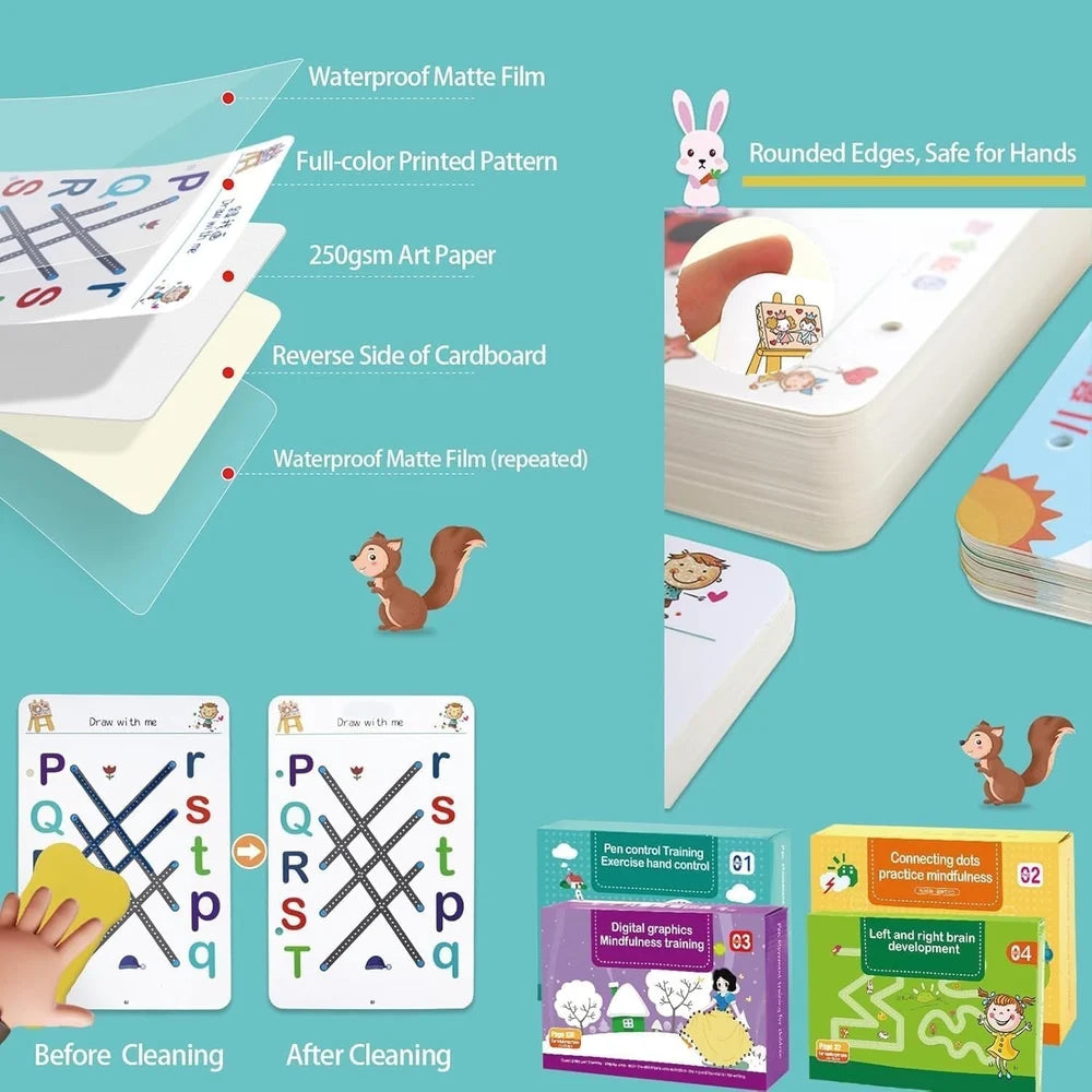 Hand Writing Pen Control Training Book