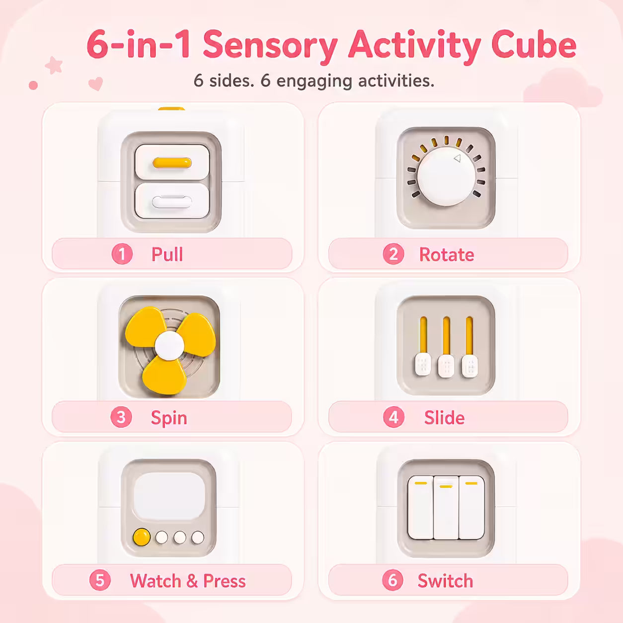6-in-1 Montessori Activity Cube