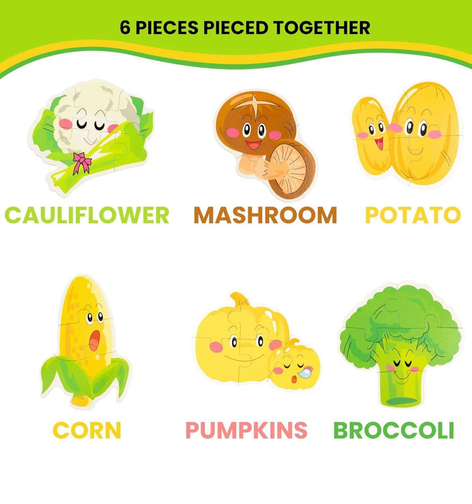 Kids’ Wooden Vegetable Puzzle
