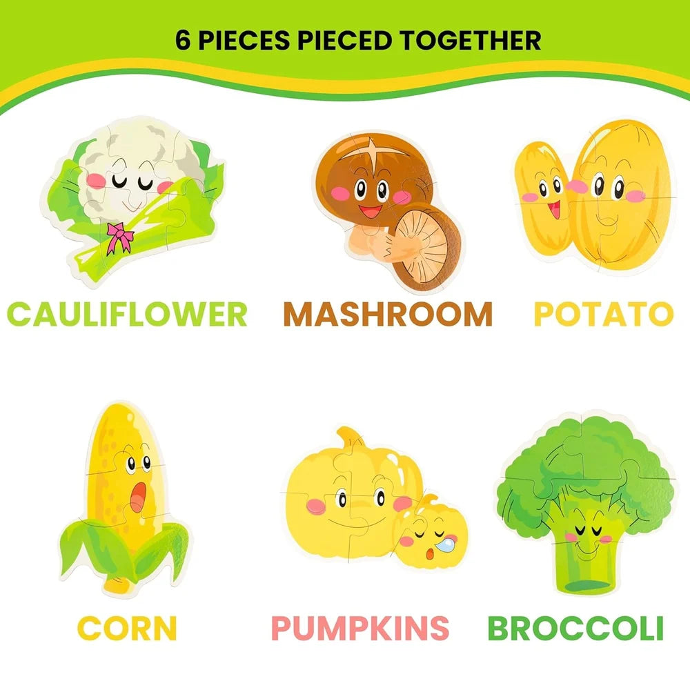 Kids’ Wooden Vegetable Puzzle