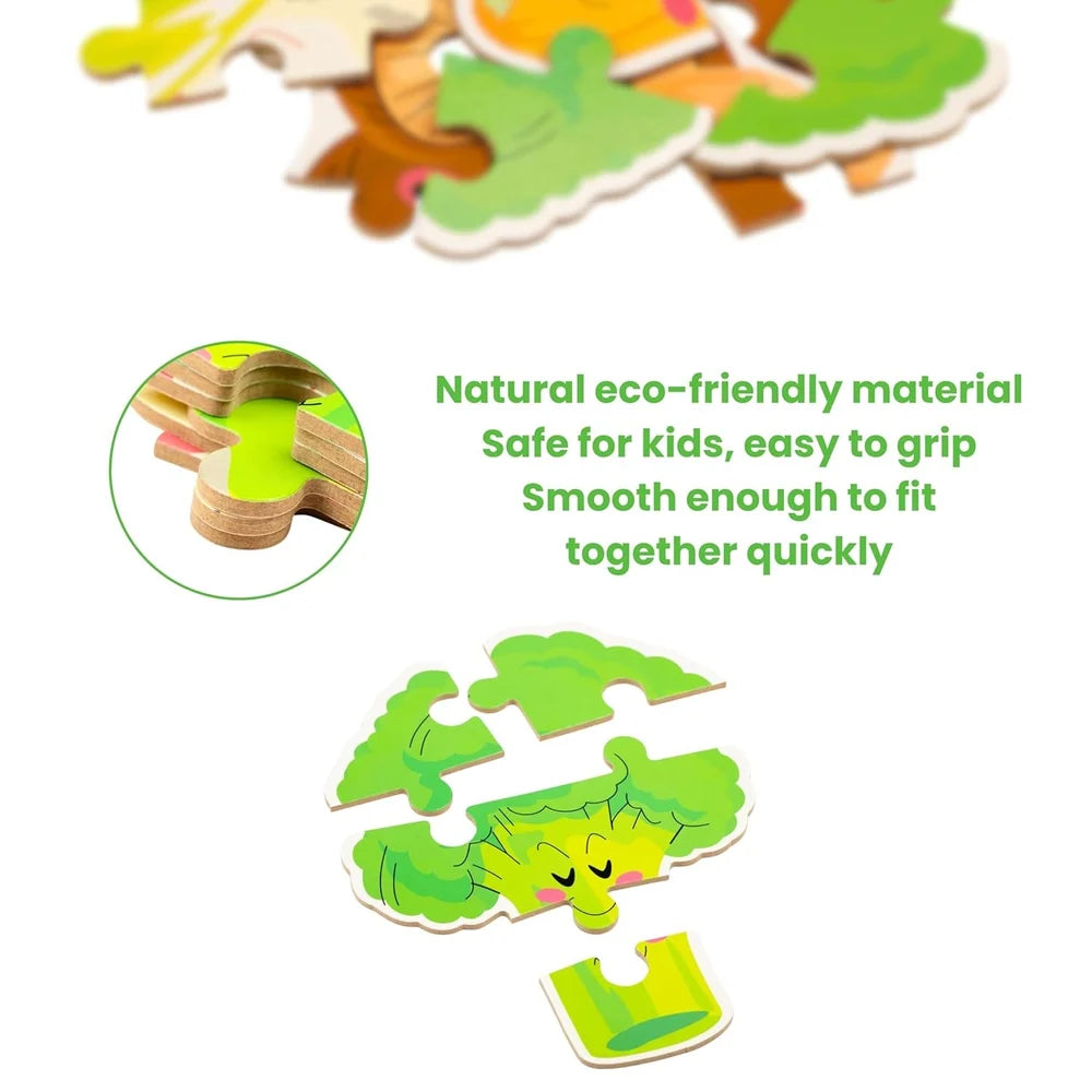 Kids’ Wooden Vegetable Puzzle
