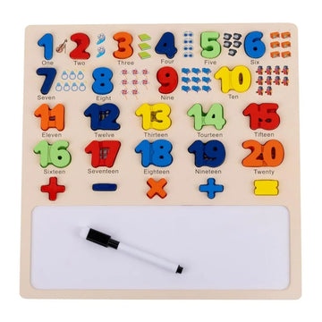 Interactive Wooden Number Learning Board
