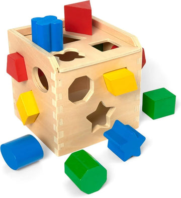 Wooden Shape-Sorting Cube