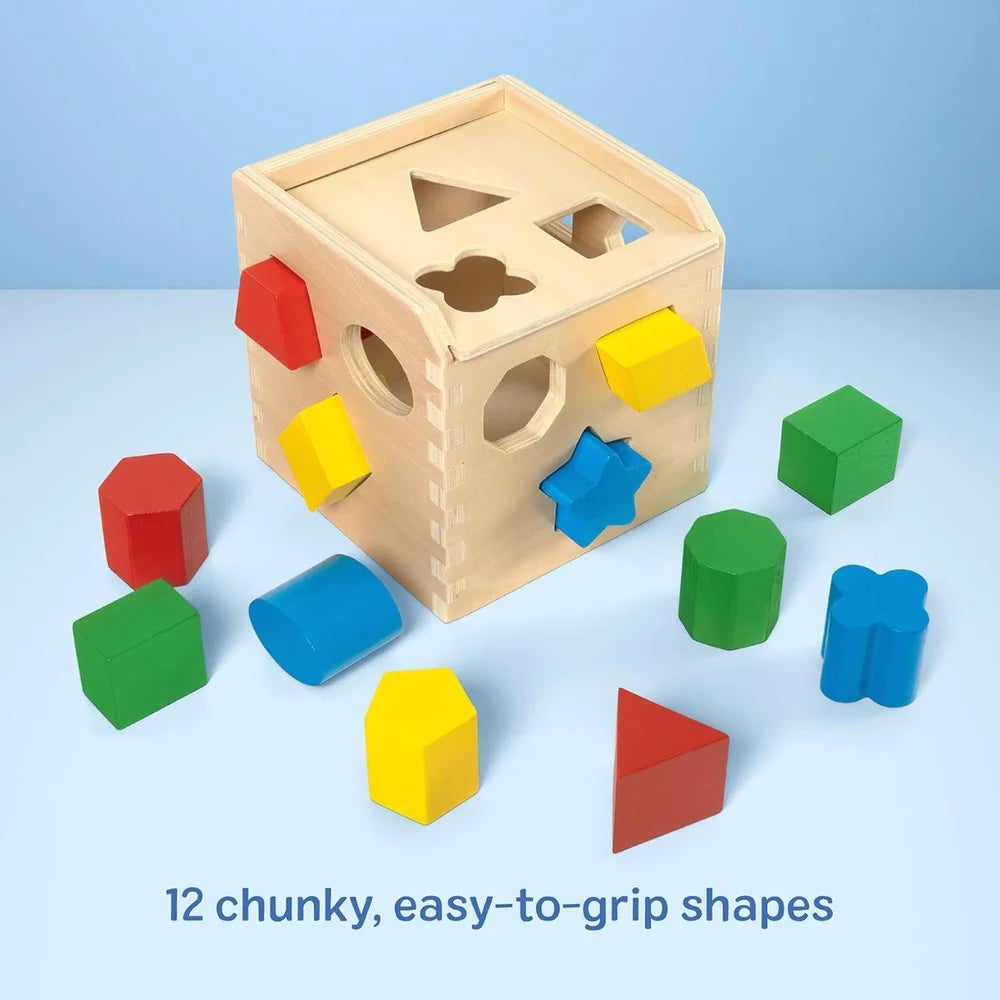 Wooden Shape-Sorting Cube
