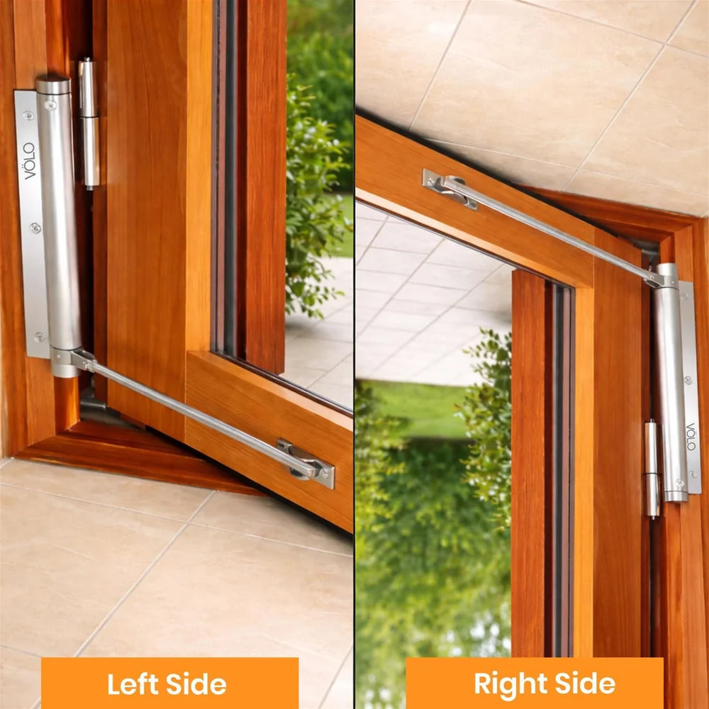 Stainless Steel Spring Operated Automatic Door Closer Hinge Lock