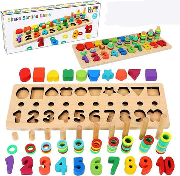 Wooden Number Puzzle Montessori Toys
