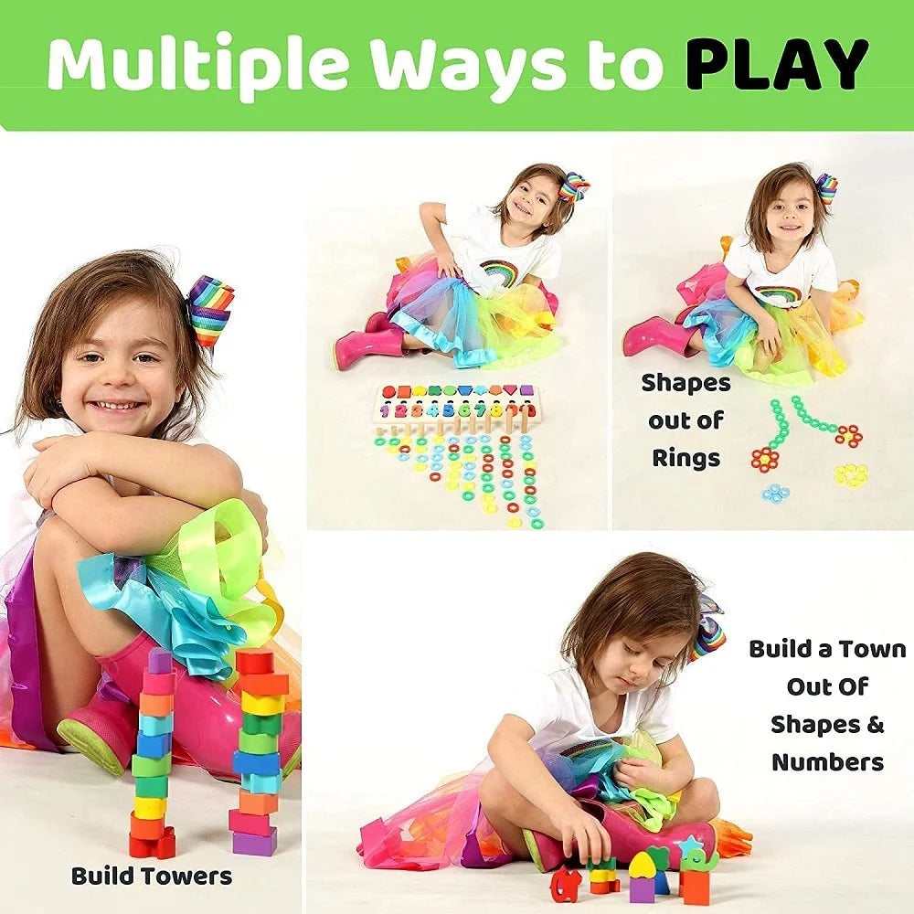 Wooden Number Puzzle Montessori Toys